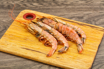 Tasty big Langoustine over the board