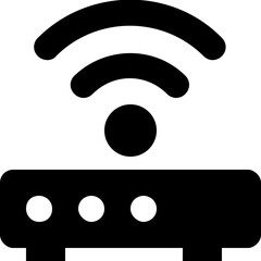 Modem Vector Solid Icon