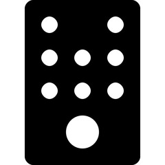 Remote Vector Solid Icon