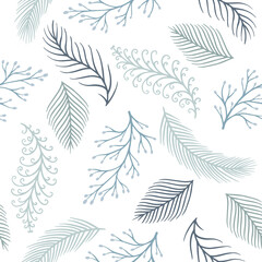 Abstract floral seamless pattern. Vector design for paper, cover, fabric, interior decor.