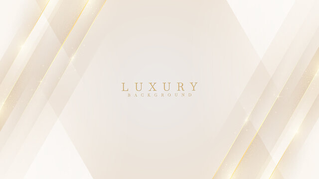Luxury modern abstract scene. golden lines sparkle with free space for paste promotional text. cream color shade background about sweet and elegant feeling. vector illustration for design.