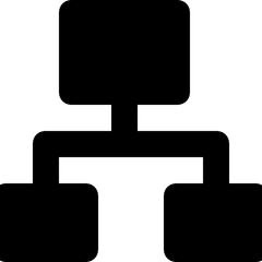 Hierarchy Glyph Vector Icon 