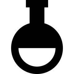 Flask Glyph Vector Icon