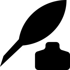 Write Glyph Vector Icon