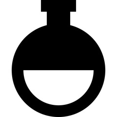 Flask Glyph Vector Icon