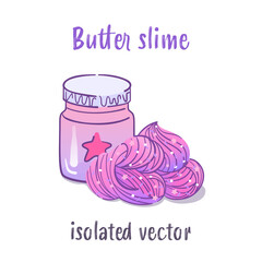 Glitter slime in pink and purple unicorn palette