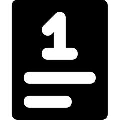 Grades Glyph Vector Icon