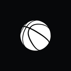 Basketball  isolated on a black background
