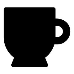 Teacup Glyph Vector Icon