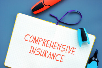  Comprehensive Insurance inscription on the piece of paper.