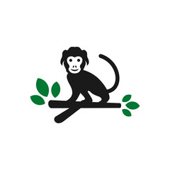 monkey jungle logo design