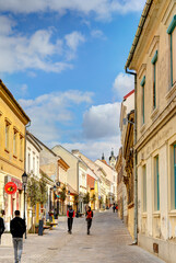 Fototapeta na wymiar Pécs downtown, Hungary - HDR Image