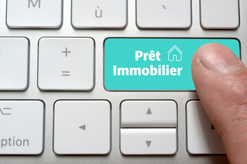 Touche d'ordinateur projet immobilier