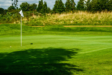 golf course with hole