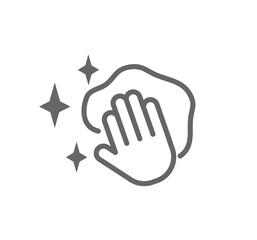 Hand Clean icon vector set