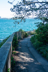 walking path along the sea