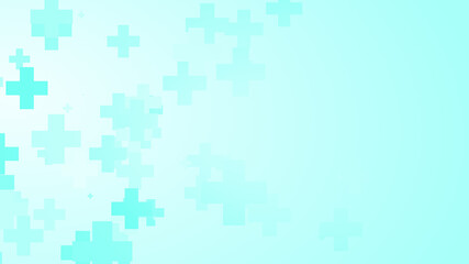 Abstract medical health blue cross pattern background.