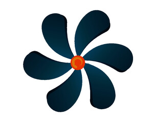 Abstract daisy flower logo