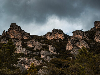 rock in the mountains