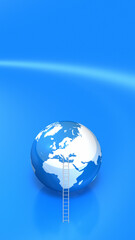 地球の安全点検・背景画像・3DCGソフトによるレンダリング