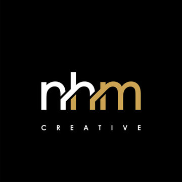 NHM Letter Initial Logo Design Template Vector Illustration
