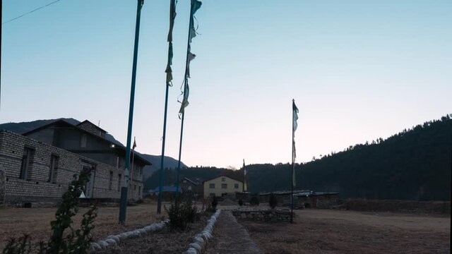 Morning timelapse in Jumla-Nepal. Jumla lies in the mountain region in Nepal and is a gateway to Rara Lake. This was taken from Kanjirowa Hotel in Jumla.