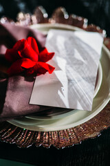 Wedding table setting, wedding decoration, wedding flowers