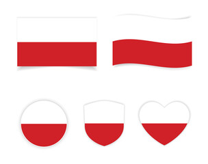 Obraz premium poland national flag icon
