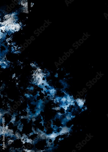 暗闇に光る水色の宝石の幻想的なテクスチャ背景 Abstract Wall Mural Abstra いおるな