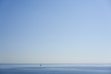 The vast Pacific Ocean seen from Shichirigahama