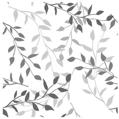 Branch for print design. Vintage seamless floral pattern. Abstract branch for wallpaper design.