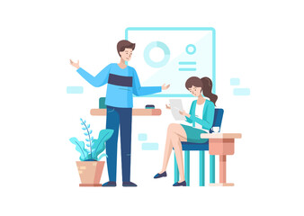 Meeting Vector Illustration