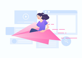 Product Launch Vector Illustration