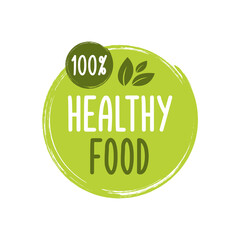 Vegan, Eco, Bio, Organic, Fresh, Healthy, 100 percent, natural food. Natural product. Emblem, cafe, logos, badges, tags, label, tag, packaging. Vector illustration.