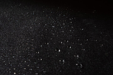 drops on black paper
