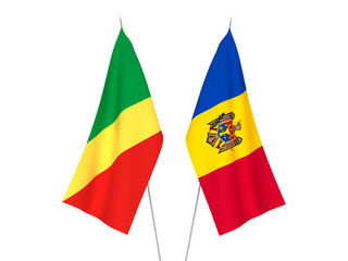 Republic of the Congo and Moldova flags