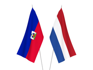 Netherlands and Republic of Haiti flags