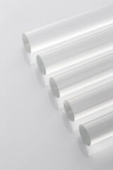 Plexiglas and shapes of different shapes