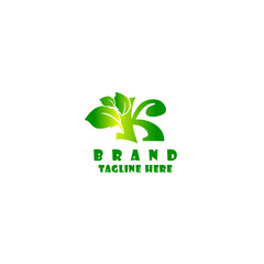 K letter eco logo, volume icon