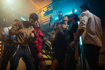 Fototapeta premium Shake off the week's worries on the dance floor