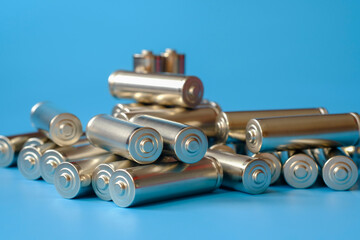 close up of batteries