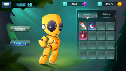  Casual kids game screens. Game assets , beautiful background ,game settings and menu buttons.100% editable Zip file contains Jpg and Eps. © Farhan