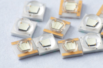 Marco of led chips. Surface Mount Device.	
