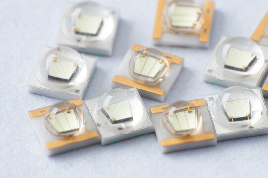 Marco of led chips. Surface Mount Device.	