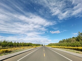road in the countryside