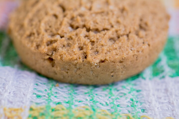 Delicious cookies biscuits close-up on the table
