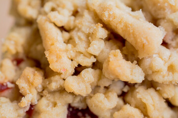 Delicious cookies biscuits close-up on the table