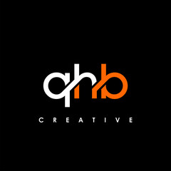 QHB Letter Initial Logo Design Template Vector Illustration