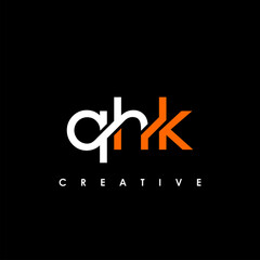 QHK Letter Initial Logo Design Template Vector Illustration
