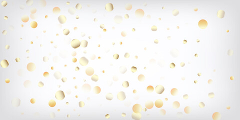 Gold, Silver VIP Falling Bokeh Confetti. Premium